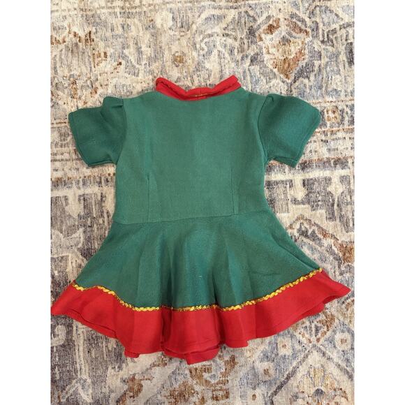 Girls Elf Christmas Holiday Costume Includes Hat, Belt, Socks & Elf Slippers New - Picture 5 of 5